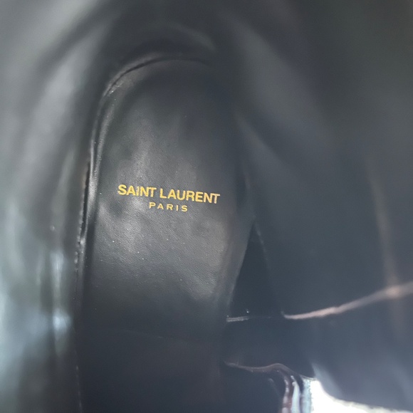 Saint Laurent Black Suede Boots - Picture 4 of 12